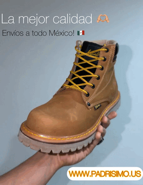 Bota de Piel termino gamuza VERETLI Work Boots Tipo Timberland Avellana 602 - Uso Urbano y rudo.
