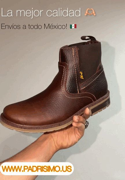 Botin de Piel Casual VERETLI Chelsea Café 710