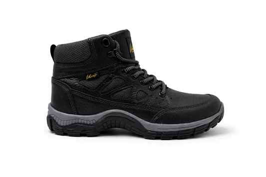 Bota de Piel VERETLI Casual Outdoor Negra 815