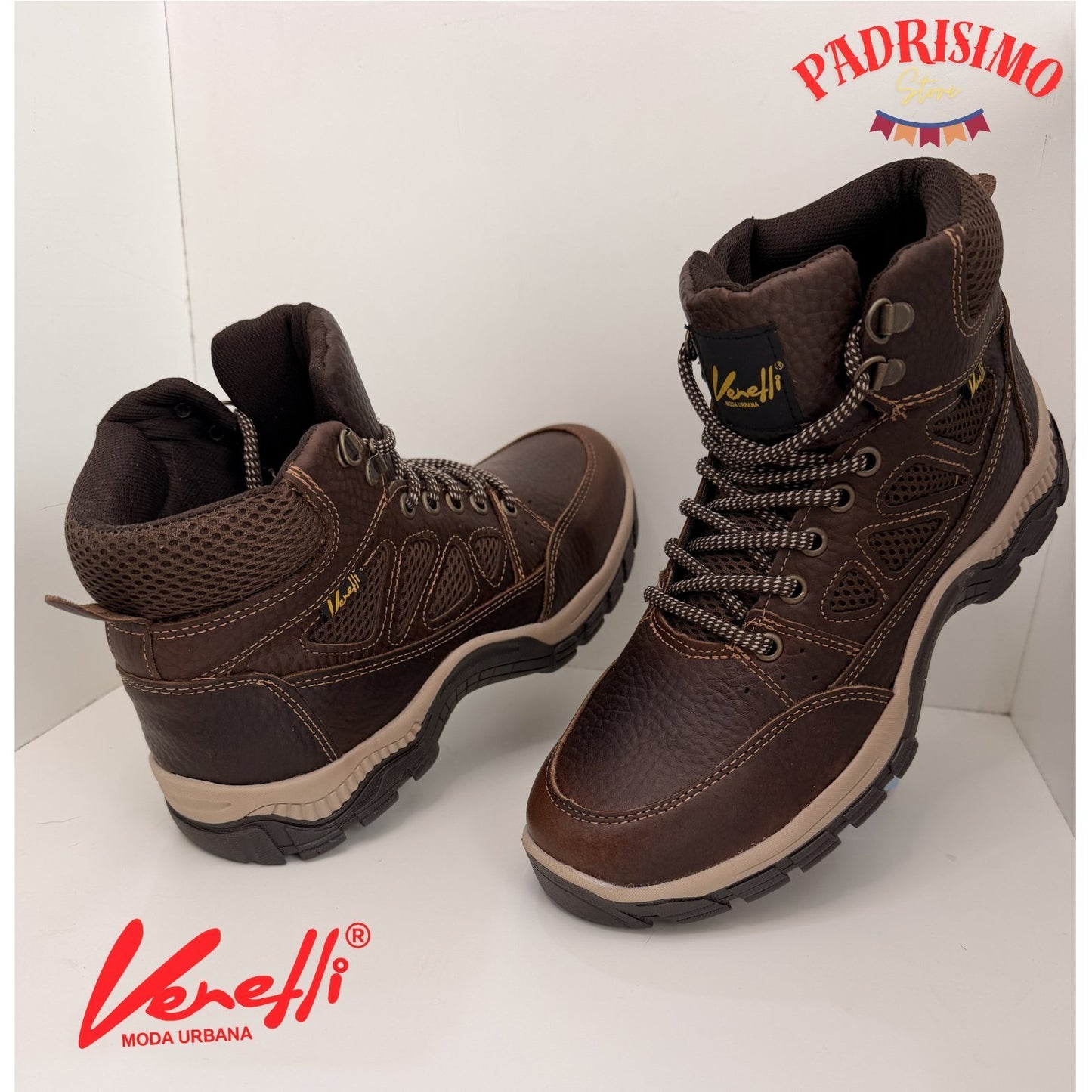 Bota de Piel VERETLI Casual Outdoor Cáfe 815